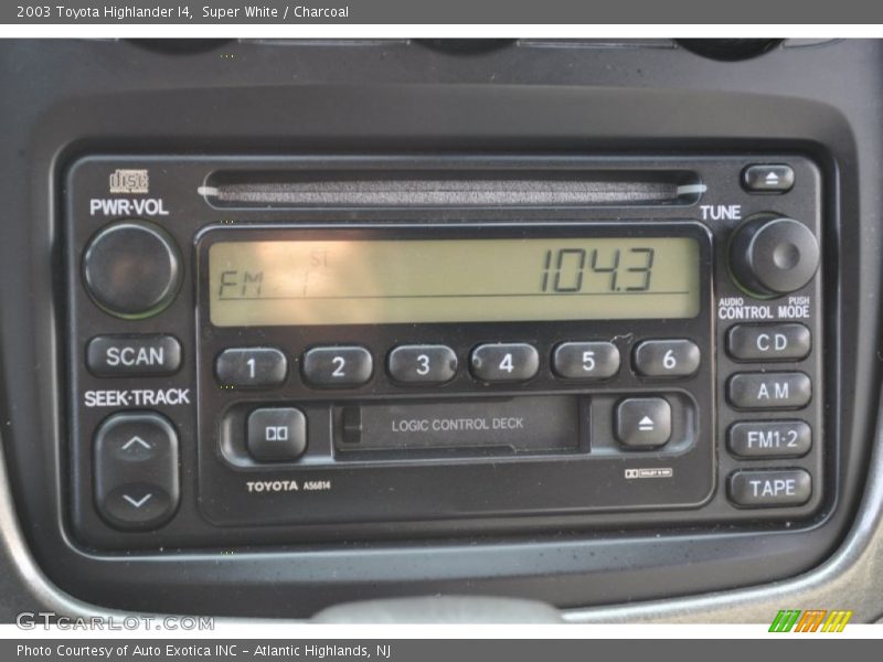 Audio System of 2003 Highlander I4