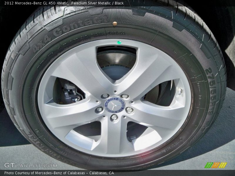 Paladium Silver Metallic / Black 2012 Mercedes-Benz GL 450 4Matic