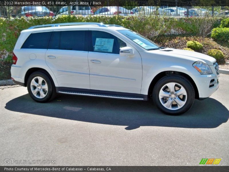Arctic White / Black 2012 Mercedes-Benz GL 450 4Matic
