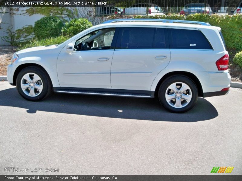 Arctic White / Black 2012 Mercedes-Benz GL 450 4Matic