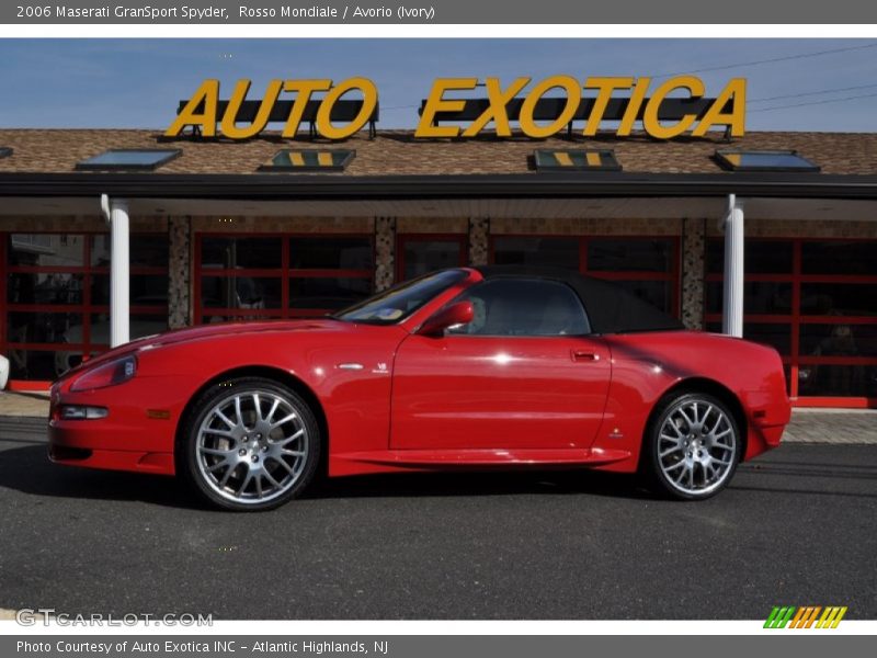 Rosso Mondiale / Avorio (Ivory) 2006 Maserati GranSport Spyder