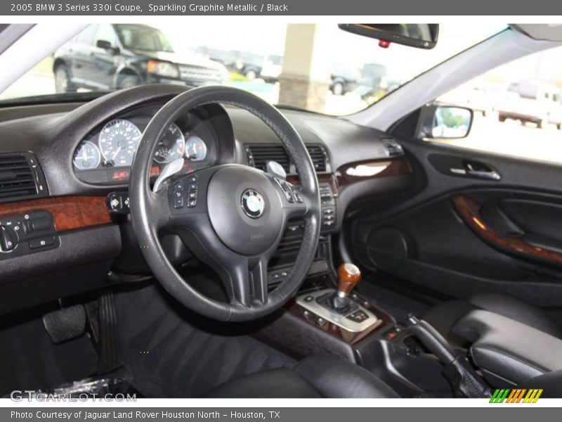 Sparkling Graphite Metallic / Black 2005 BMW 3 Series 330i Coupe