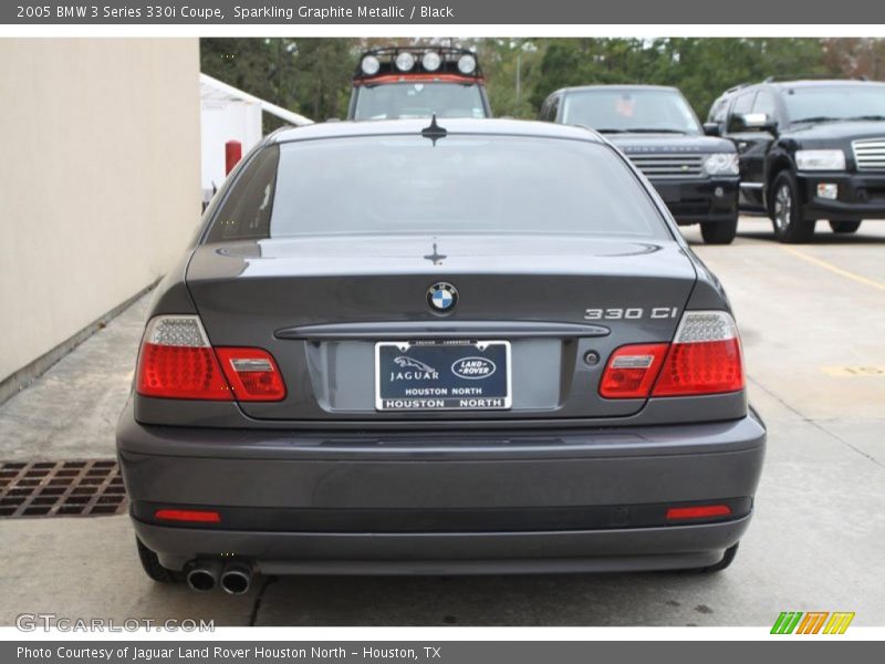 Sparkling Graphite Metallic / Black 2005 BMW 3 Series 330i Coupe