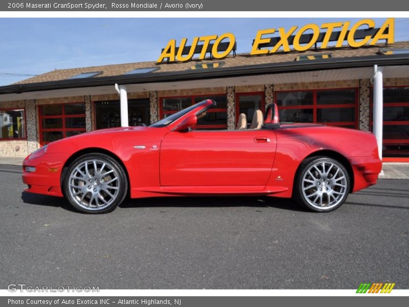 Rosso Mondiale / Avorio (Ivory) 2006 Maserati GranSport Spyder