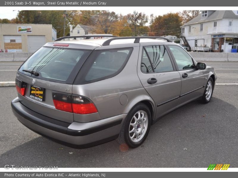 Steel Gray Metallic / Medium Gray 2001 Saab 9-5 Wagon