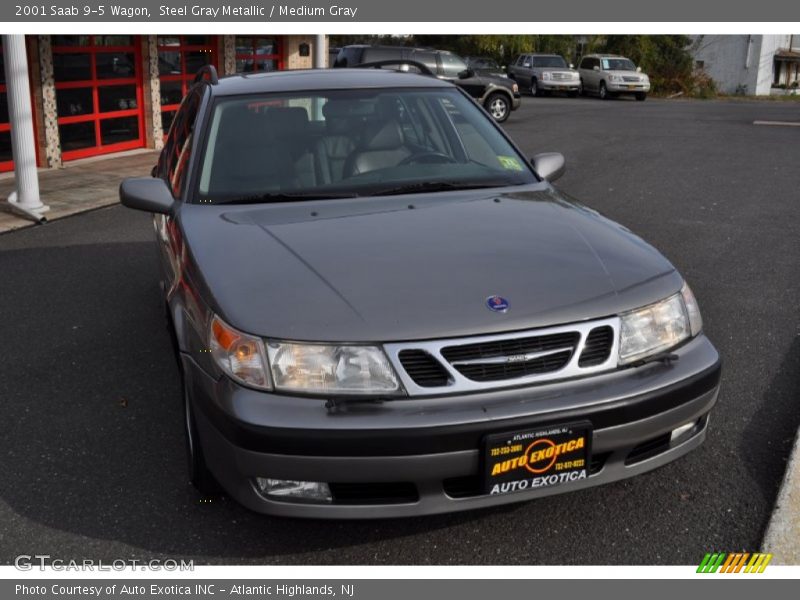 Steel Gray Metallic / Medium Gray 2001 Saab 9-5 Wagon