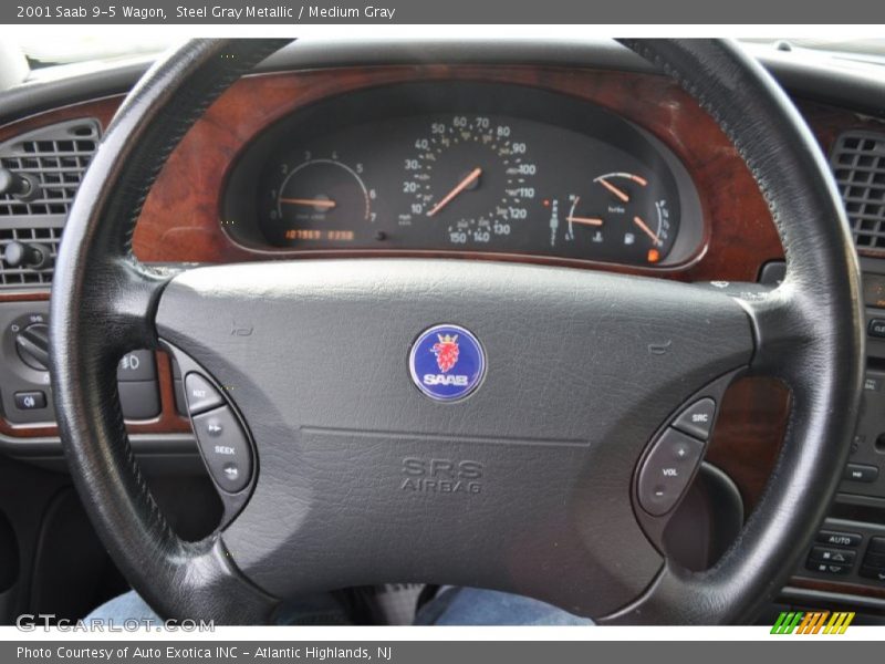 Steel Gray Metallic / Medium Gray 2001 Saab 9-5 Wagon