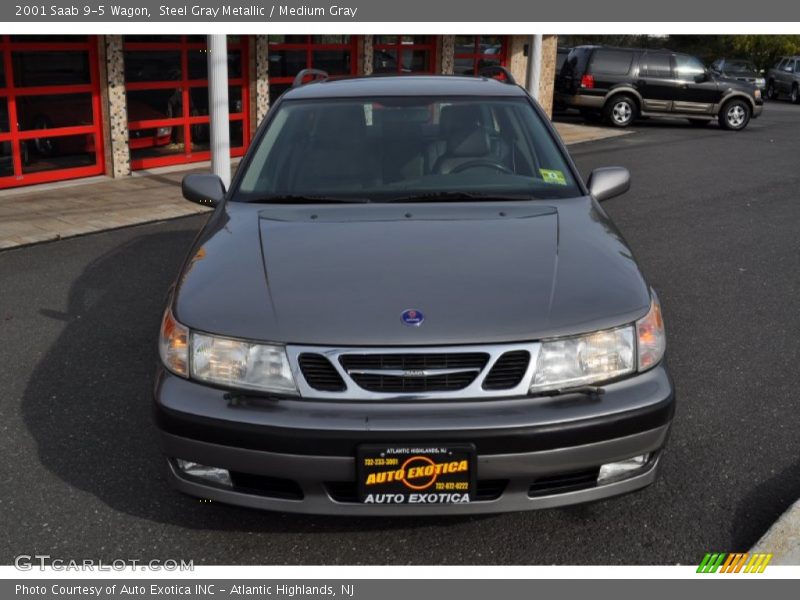 Steel Gray Metallic / Medium Gray 2001 Saab 9-5 Wagon