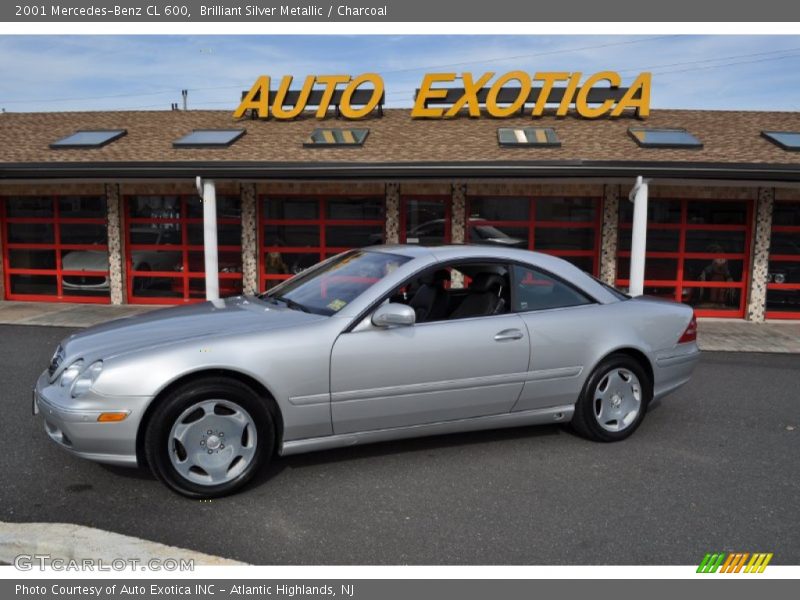 Brilliant Silver Metallic / Charcoal 2001 Mercedes-Benz CL 600