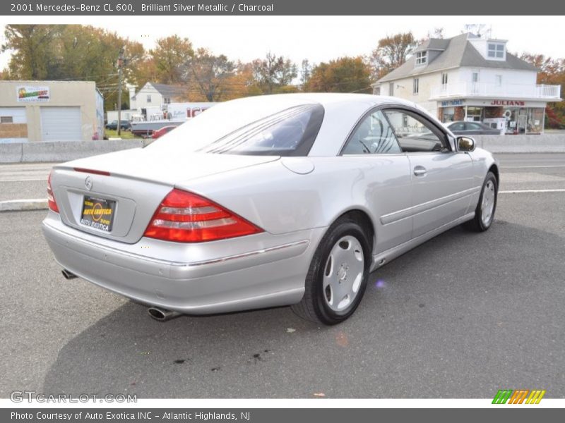 Brilliant Silver Metallic / Charcoal 2001 Mercedes-Benz CL 600