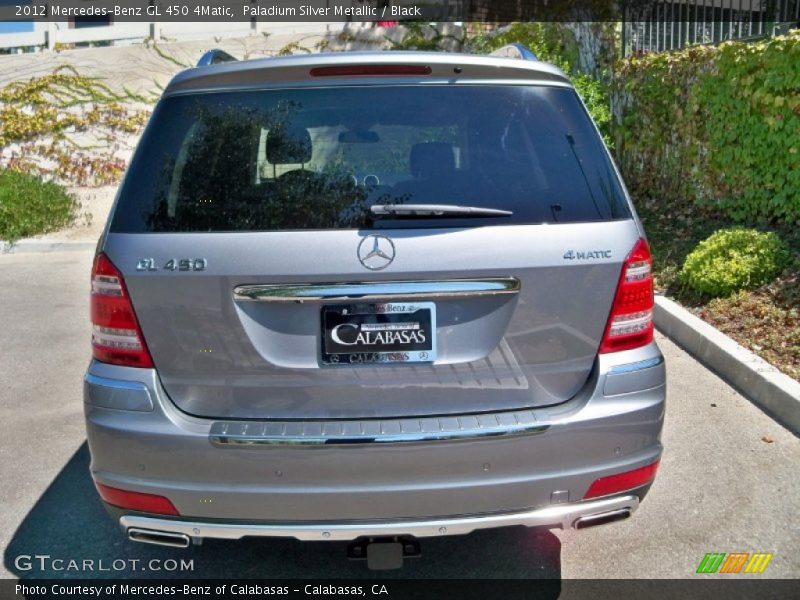 Paladium Silver Metallic / Black 2012 Mercedes-Benz GL 450 4Matic