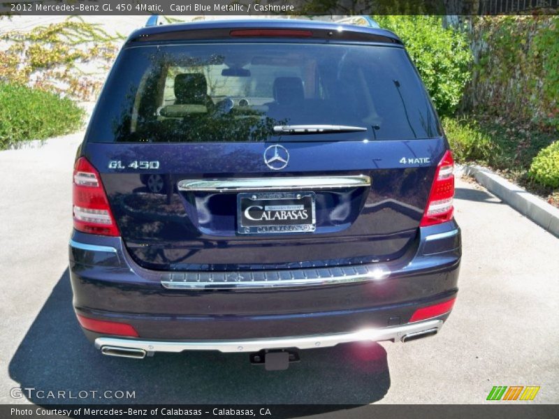 Capri Blue Metallic / Cashmere 2012 Mercedes-Benz GL 450 4Matic
