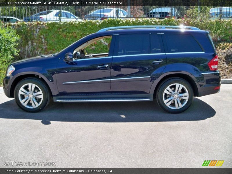 Capri Blue Metallic / Cashmere 2012 Mercedes-Benz GL 450 4Matic