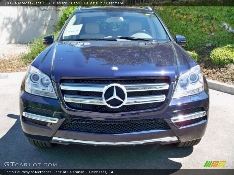 Capri Blue Metallic / Cashmere 2012 Mercedes-Benz GL 450 4Matic