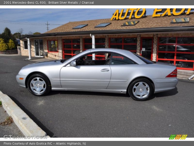 Brilliant Silver Metallic / Charcoal 2001 Mercedes-Benz CL 600