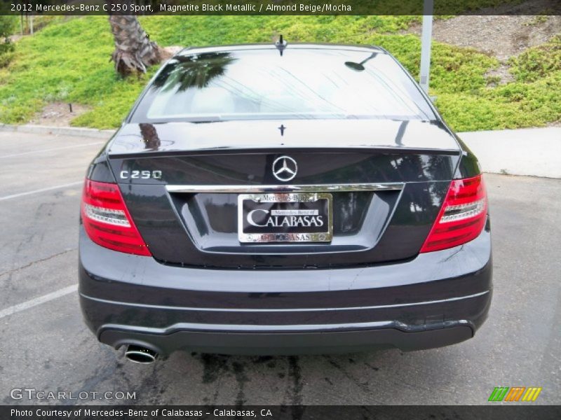 Magnetite Black Metallic / Almond Beige/Mocha 2012 Mercedes-Benz C 250 Sport