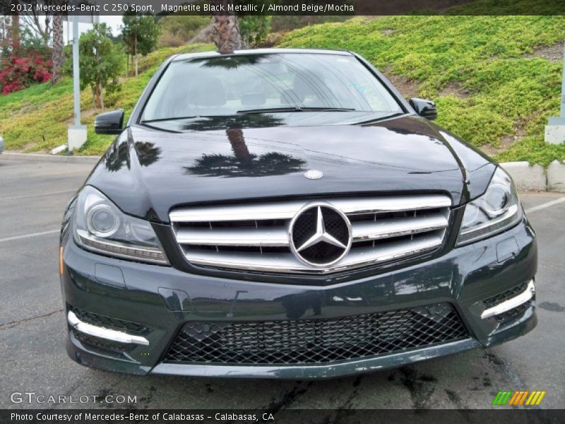 Magnetite Black Metallic / Almond Beige/Mocha 2012 Mercedes-Benz C 250 Sport