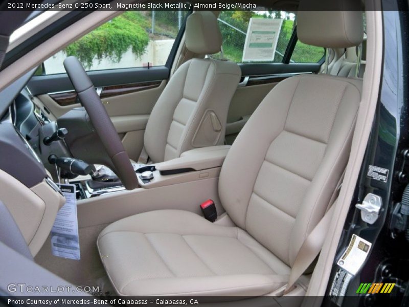 Magnetite Black Metallic / Almond Beige/Mocha 2012 Mercedes-Benz C 250 Sport