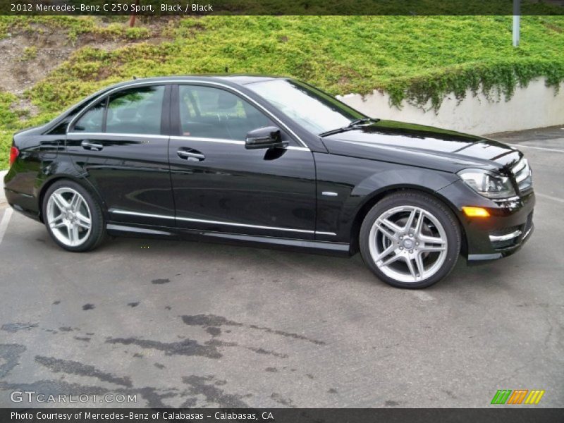 Black / Black 2012 Mercedes-Benz C 250 Sport