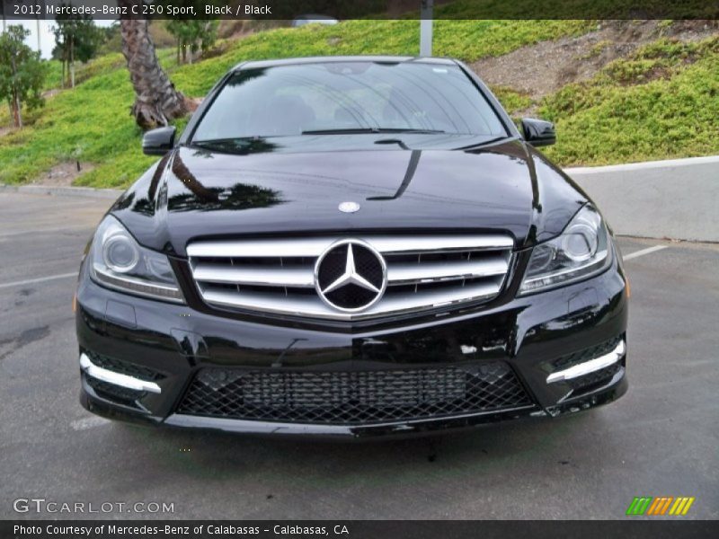 Black / Black 2012 Mercedes-Benz C 250 Sport