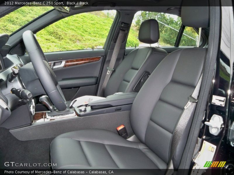 Black / Black 2012 Mercedes-Benz C 250 Sport