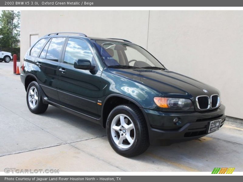 Oxford Green Metallic / Beige 2003 BMW X5 3.0i