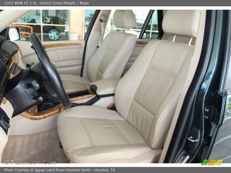 Oxford Green Metallic / Beige 2003 BMW X5 3.0i