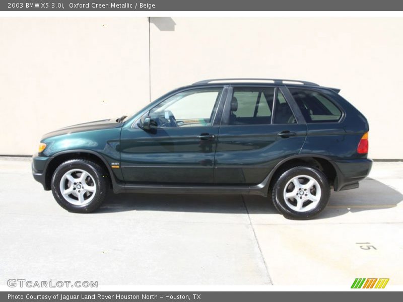 Oxford Green Metallic / Beige 2003 BMW X5 3.0i