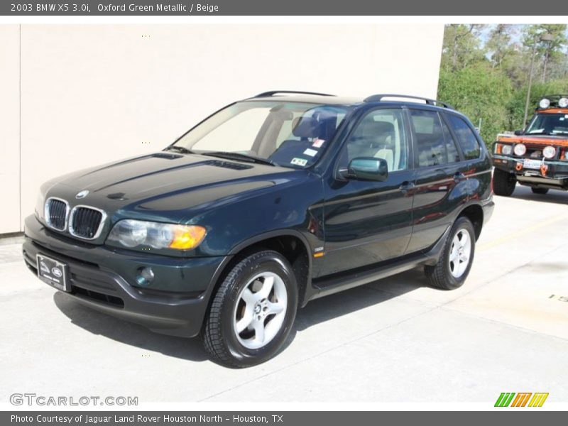 Oxford Green Metallic / Beige 2003 BMW X5 3.0i