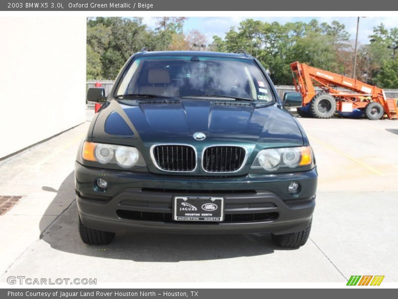 Oxford Green Metallic / Beige 2003 BMW X5 3.0i