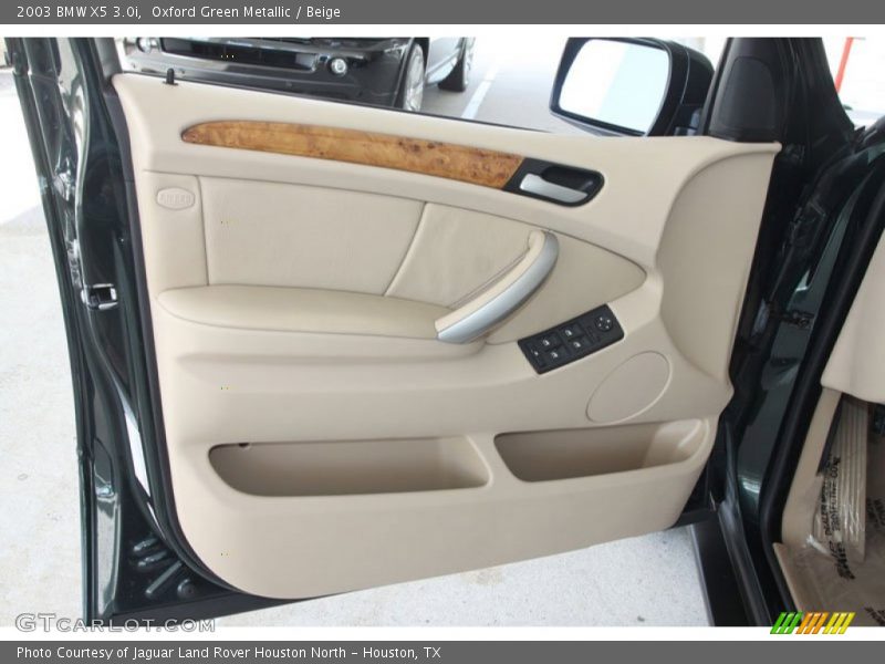 Oxford Green Metallic / Beige 2003 BMW X5 3.0i