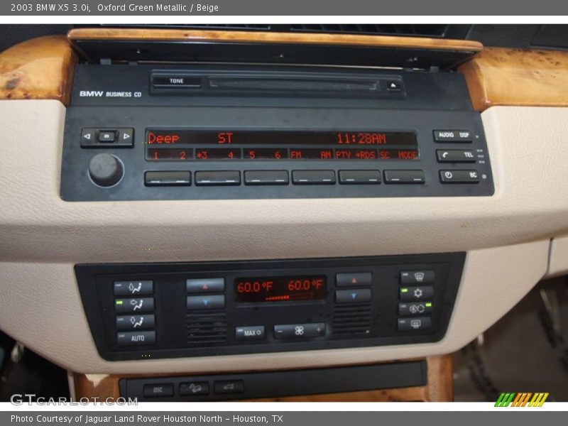 Oxford Green Metallic / Beige 2003 BMW X5 3.0i