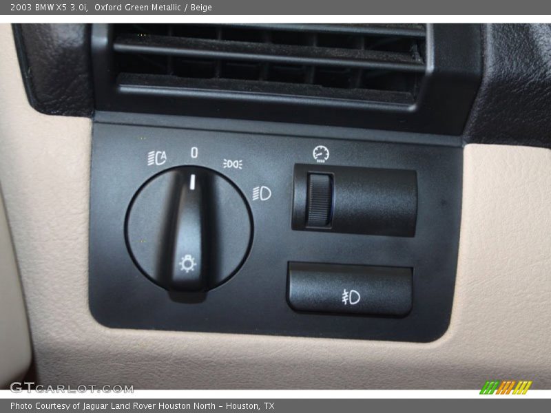 Oxford Green Metallic / Beige 2003 BMW X5 3.0i