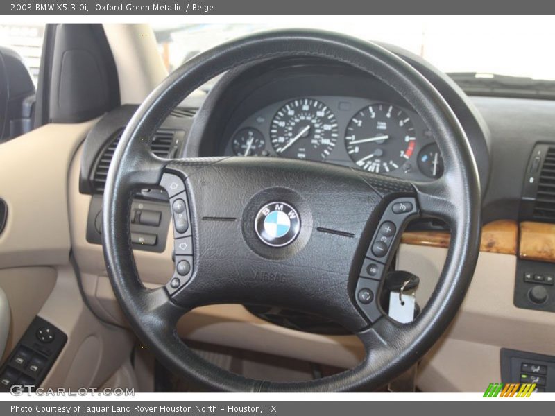 Oxford Green Metallic / Beige 2003 BMW X5 3.0i