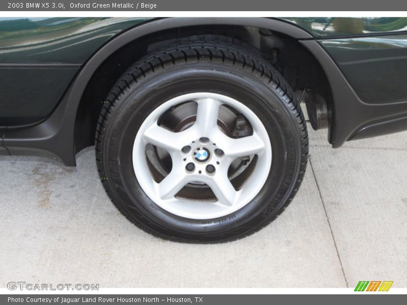 Oxford Green Metallic / Beige 2003 BMW X5 3.0i
