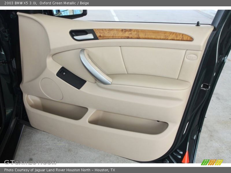 Oxford Green Metallic / Beige 2003 BMW X5 3.0i