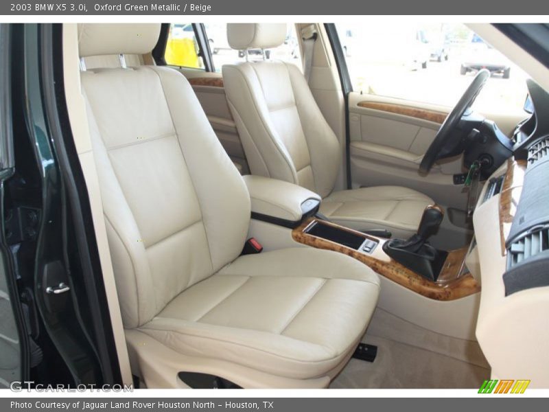 Oxford Green Metallic / Beige 2003 BMW X5 3.0i
