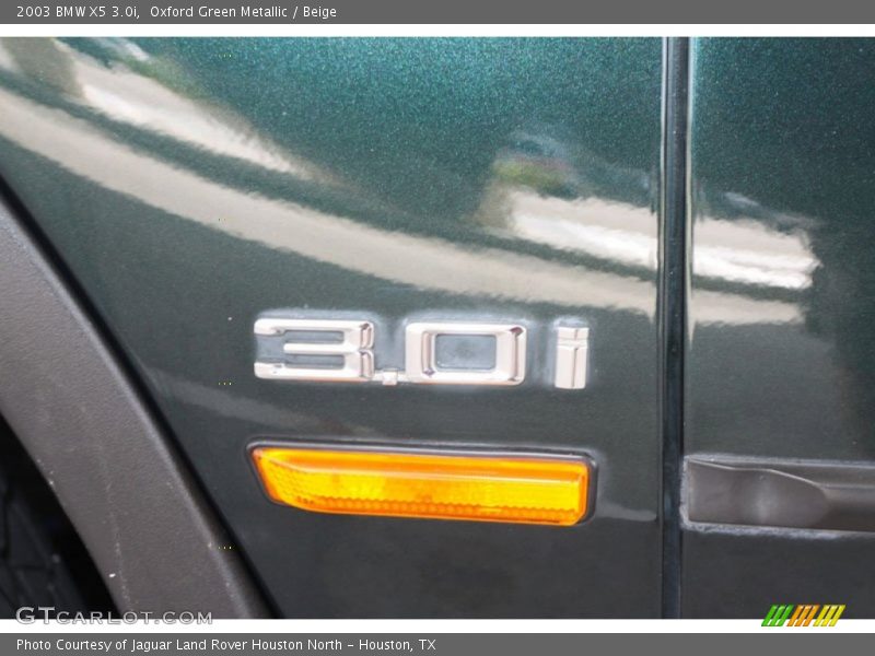 Oxford Green Metallic / Beige 2003 BMW X5 3.0i