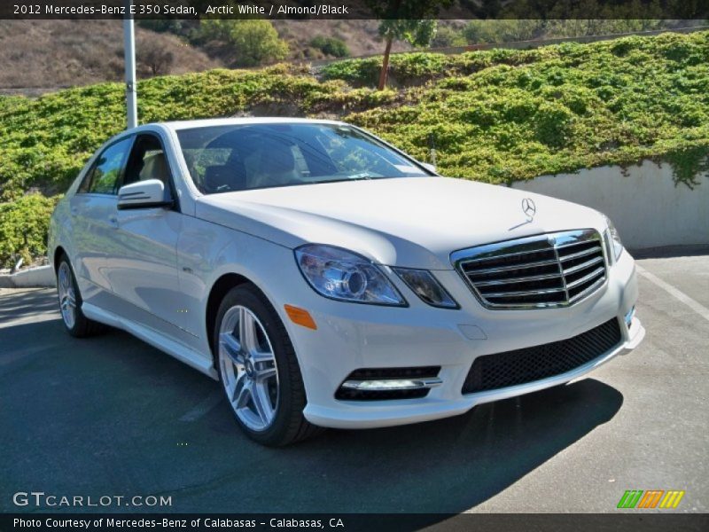 Arctic White / Almond/Black 2012 Mercedes-Benz E 350 Sedan