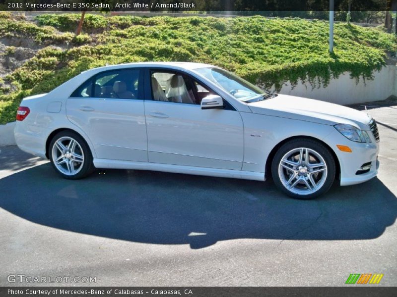 Arctic White / Almond/Black 2012 Mercedes-Benz E 350 Sedan