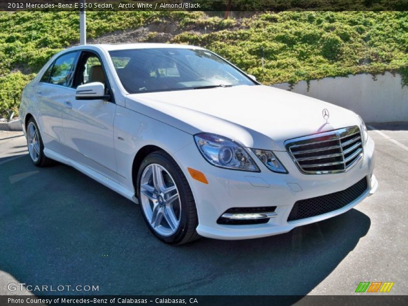 Arctic White / Almond/Black 2012 Mercedes-Benz E 350 Sedan