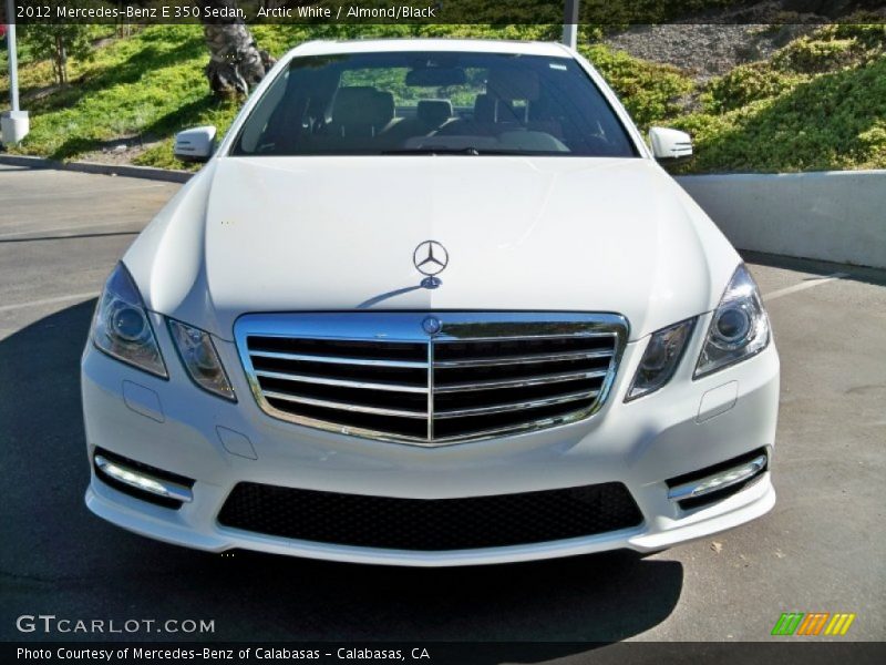 Arctic White / Almond/Black 2012 Mercedes-Benz E 350 Sedan