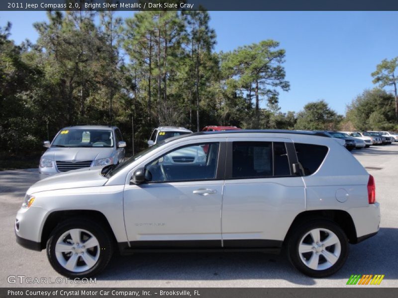 Bright Silver Metallic / Dark Slate Gray 2011 Jeep Compass 2.0
