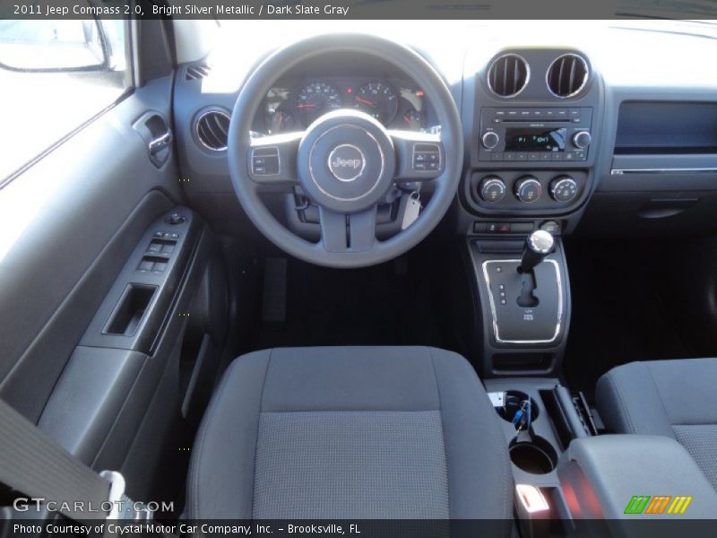 Bright Silver Metallic / Dark Slate Gray 2011 Jeep Compass 2.0