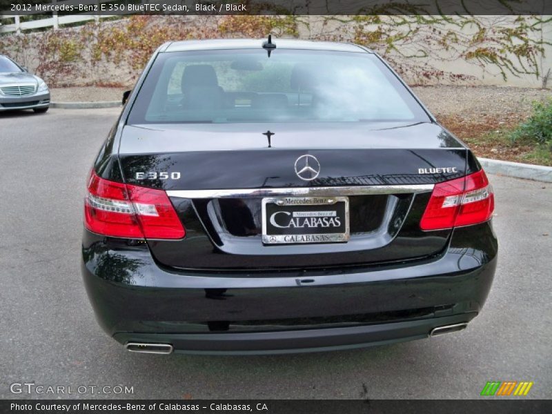 Black / Black 2012 Mercedes-Benz E 350 BlueTEC Sedan