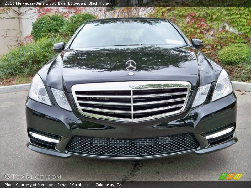 Black / Black 2012 Mercedes-Benz E 350 BlueTEC Sedan