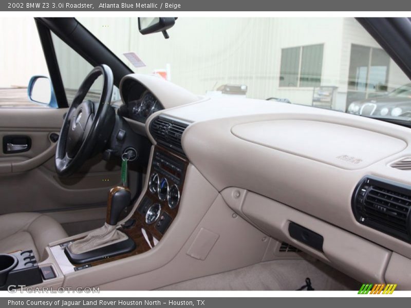 Atlanta Blue Metallic / Beige 2002 BMW Z3 3.0i Roadster