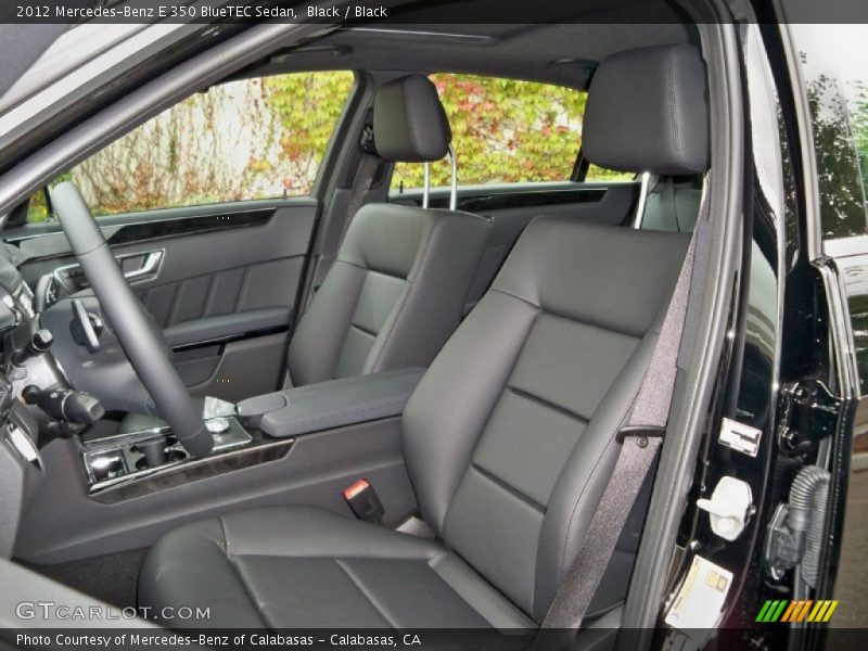  2012 E 350 BlueTEC Sedan Black Interior