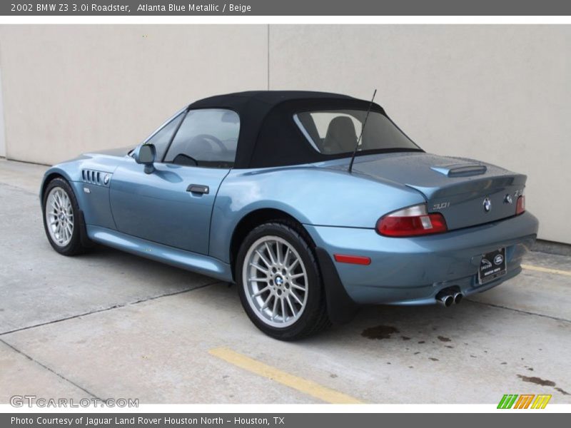  2002 Z3 3.0i Roadster Atlanta Blue Metallic