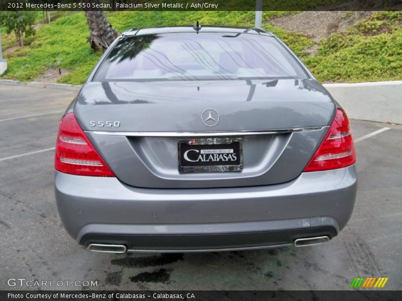 Paladium Silver Metallic / Ash/Grey 2012 Mercedes-Benz S 550 Sedan